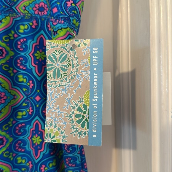 NWT Women’s Southwind Apparel Blue Multi Color Nylon & Spandex Wide Leg Pants - Picture 5 of 10